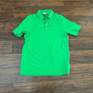 Kjus  Green UPF50 Men’s Short Sleeve Golf Polo  Large